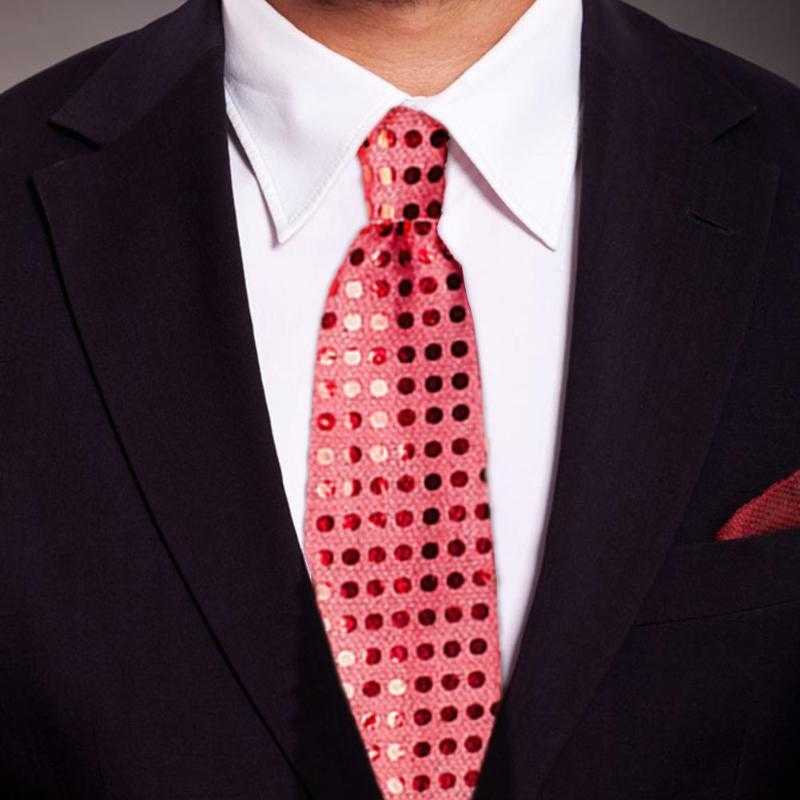 Cravate paillette - bleublancbeauf.com