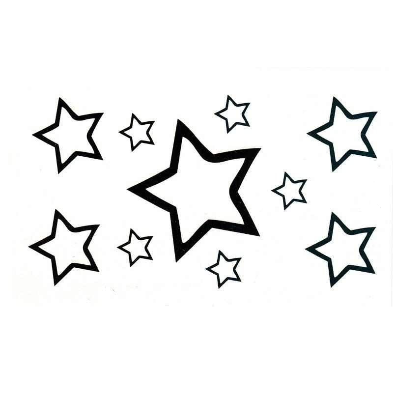 Tatouage éphémère étoile - bleublancbeauf.com